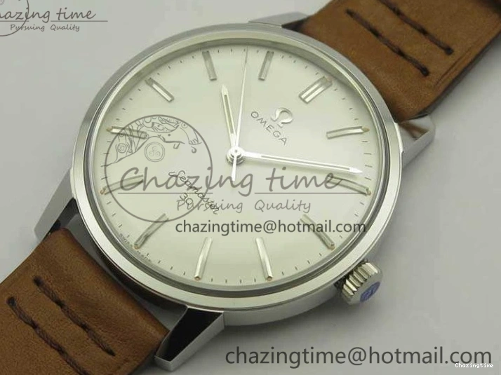 1222 Seamaster 30 1962 SS TW Best Edition White Dial On Leather Strap MIYOTA Timeless 8078